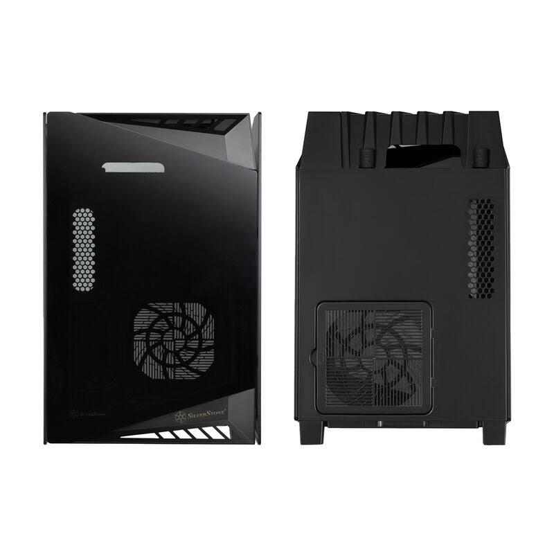 SilverStone Lucid LD03B-AF detalj av herdet glass sidepanel