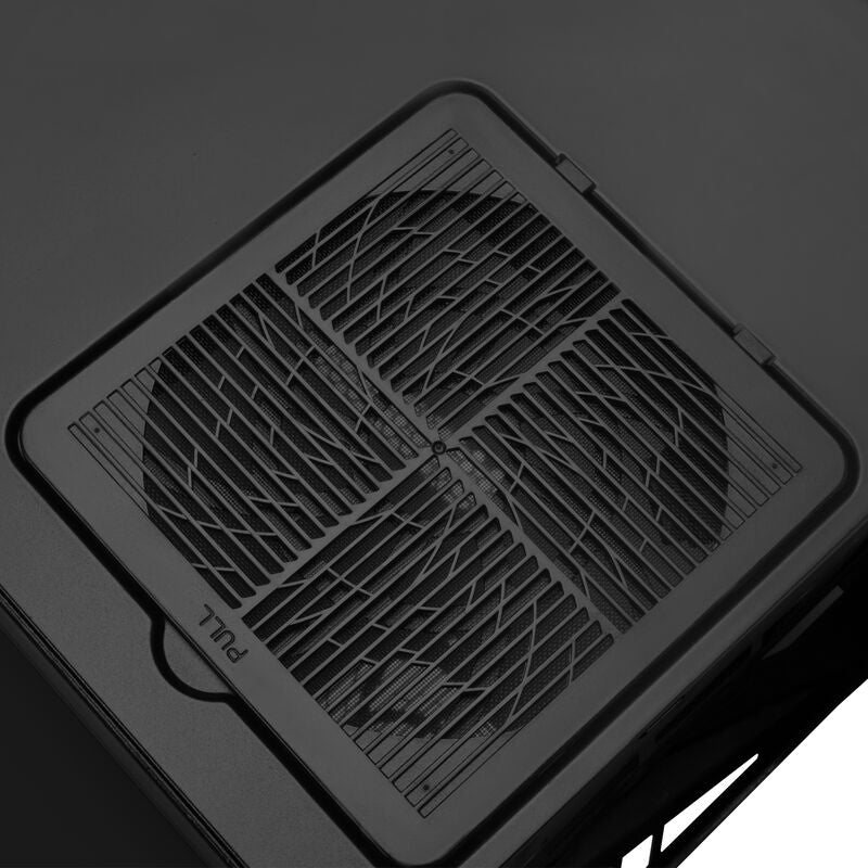 SilverStone Lucid LD03B-AF toppvisning med vifter