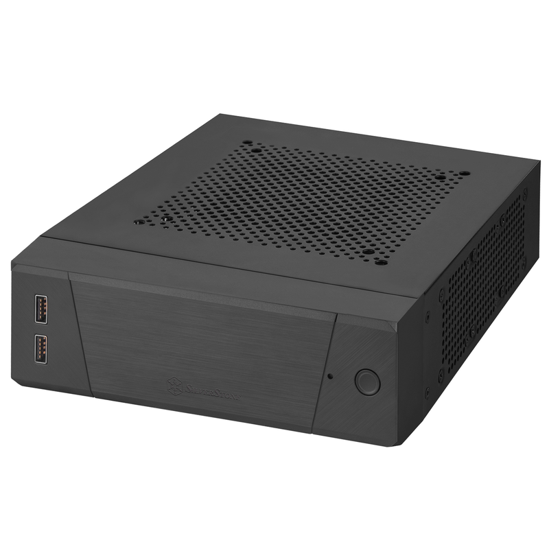 SilverStone Milo 10 Mini-ITX minikabinett VESA svart bakside