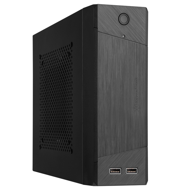 SilverStone Milo 10 Mini-ITX minikabinett VESA svart montert bak skjerm