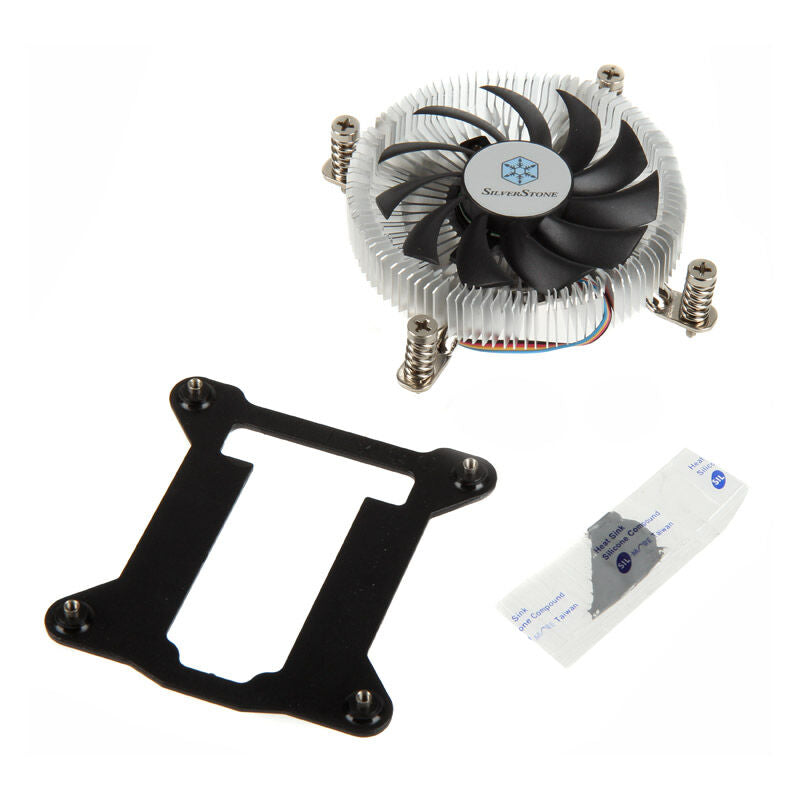 Sidevisning av SilverStone Nitrogon NT07-115X lav profil CPU-kjøler