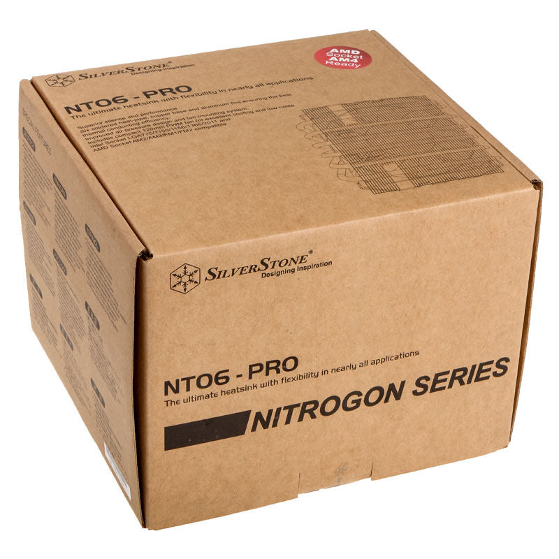 SilverStone NT06-PRO-V2 Nitrogon CPU-kjøler top-blower 120 mm komplett sett