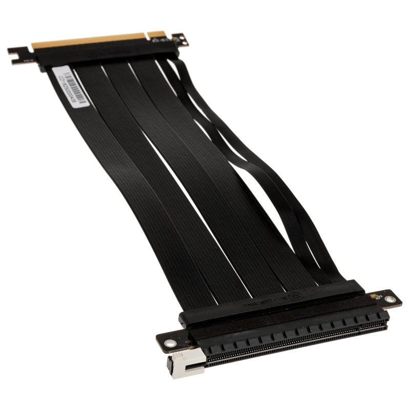 SilverStone PCIe x16 riserkabel 22 cm svart forfra