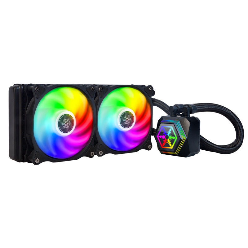 SilverStone Permafrost PF240-ARGB V2 AIO vannkjøling 240 mm forfra