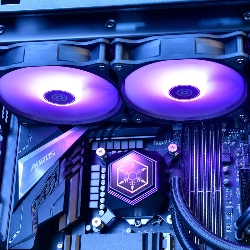 SilverStone Permafrost PF240-ARGB V2 AIO vannkjøling 240 mm pumpe og radiator