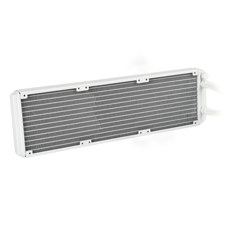 Montert SilverStone Permafrost PF360-ARGB V2 AIO vannkjøling 360 mm hvit i PC