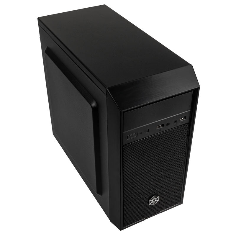 SilverStone Precision PS16 minitårn Micro-ATX svart bakside
