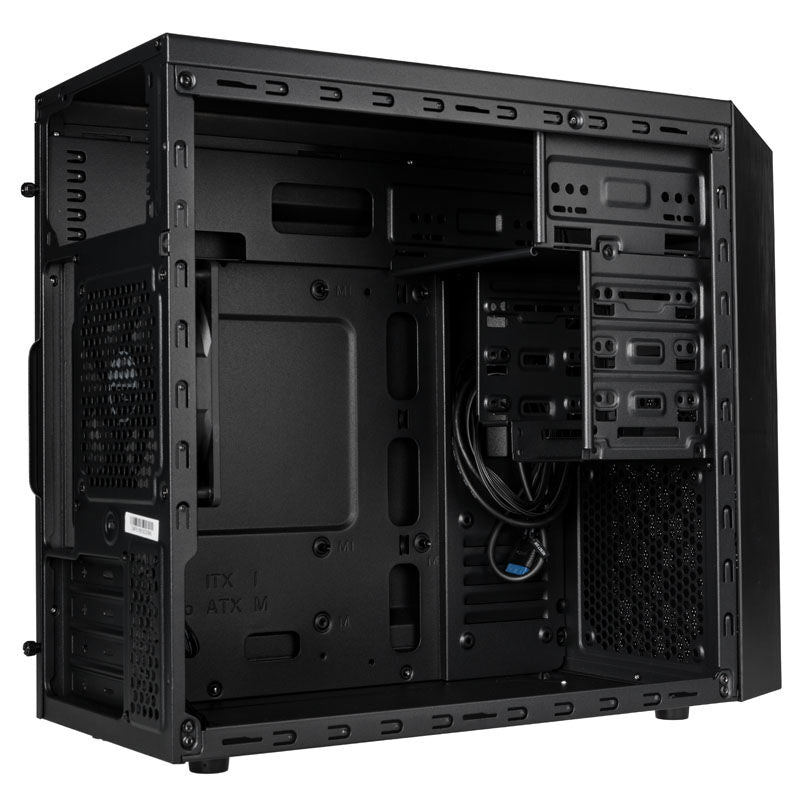 SilverStone Precision PS16 minitårn Micro-ATX svart front med mesh