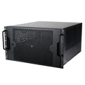 SilverStone RM61-312 rackmount-kabinett 6U 12-bay hot-swap svart forfra