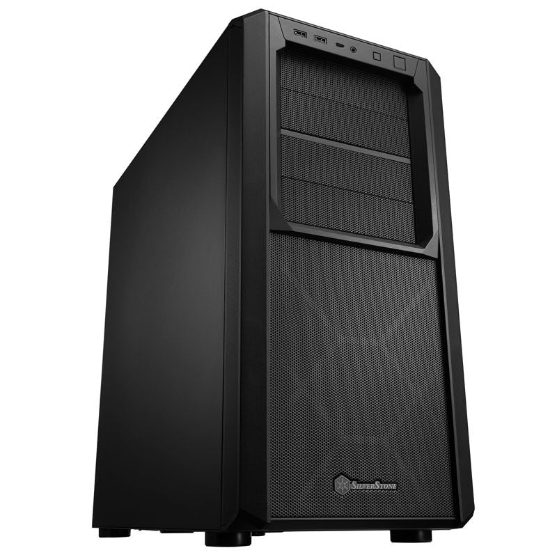 SilverStone Seta D1 kabinett midtårn ATX mesh svart med åpen topp