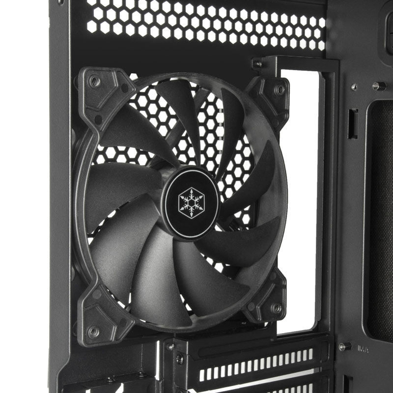 SilverStone SETA Q1 kabinett sidepanel lukket