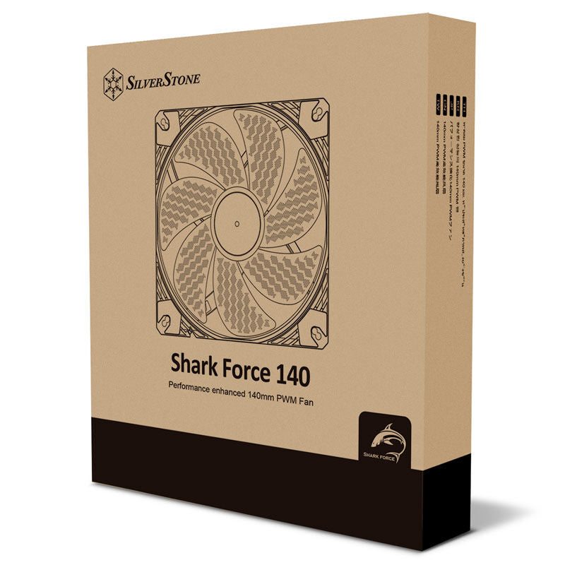 SilverStone Shark Force vifte 140 mm PWM svart vifteblad