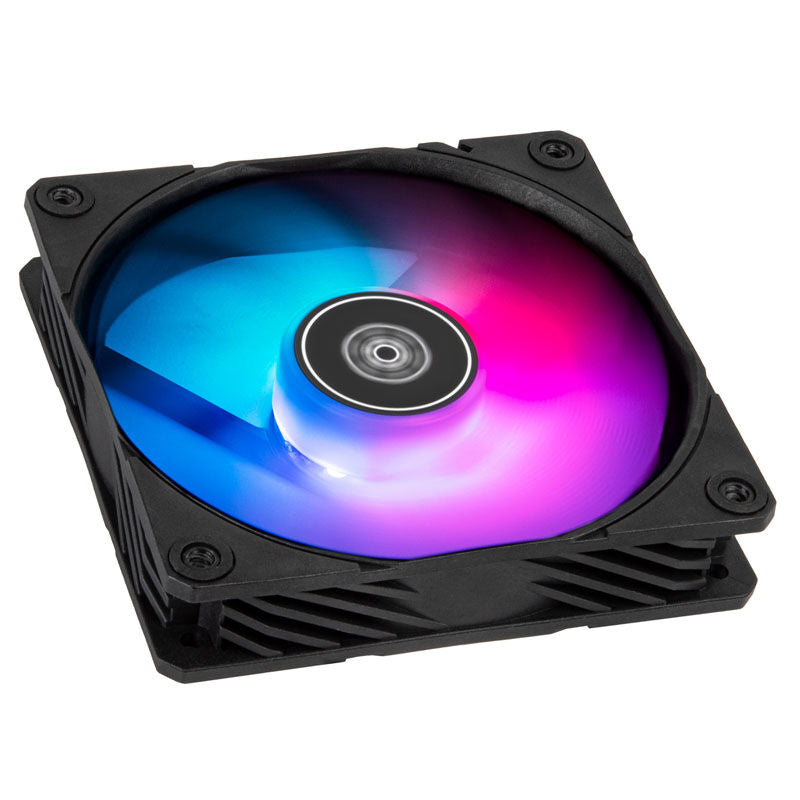 SilverStone Shark Force ARGB vifte 120 mm PWM svart forfra