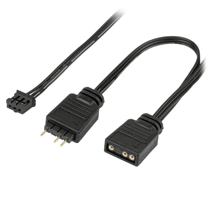 SilverStone Shark Force ARGB vifte 120 mm PWM svart sideprofil