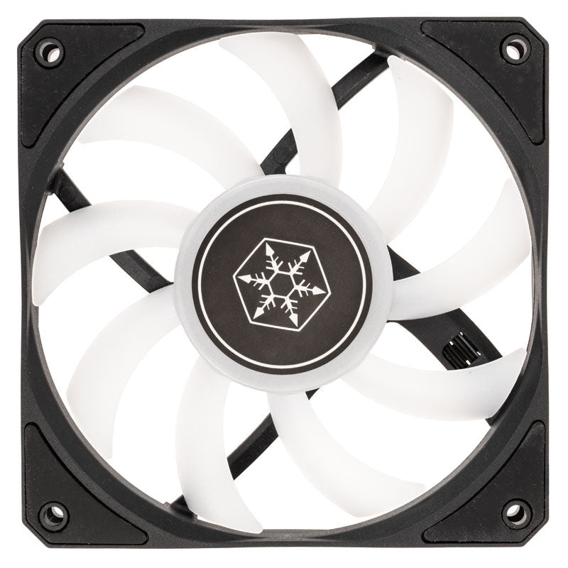 SilverStone SST-AS120B-ARGB vifte detalj av rotorblader