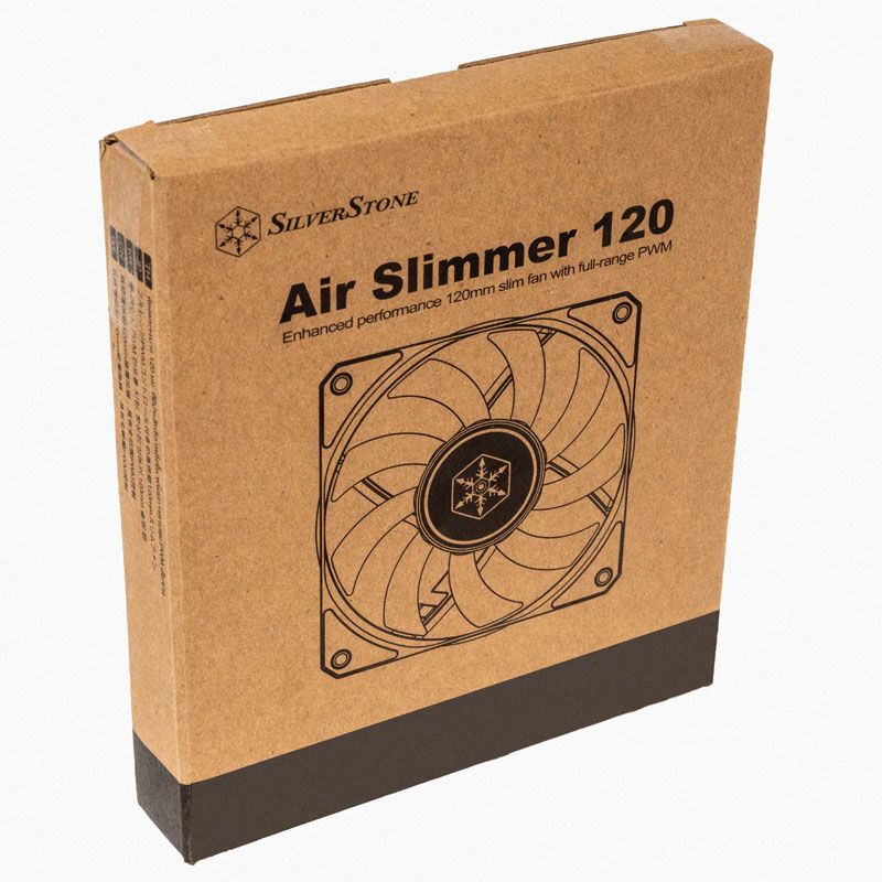 Nærbilde av SilverStone SST-AS120B slim vifte 120 mm PWM