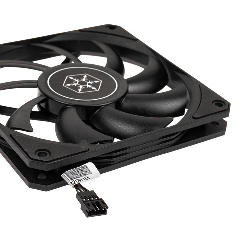 Detalj av SilverStone SST-AS120B slim vifte 120 mm PWM