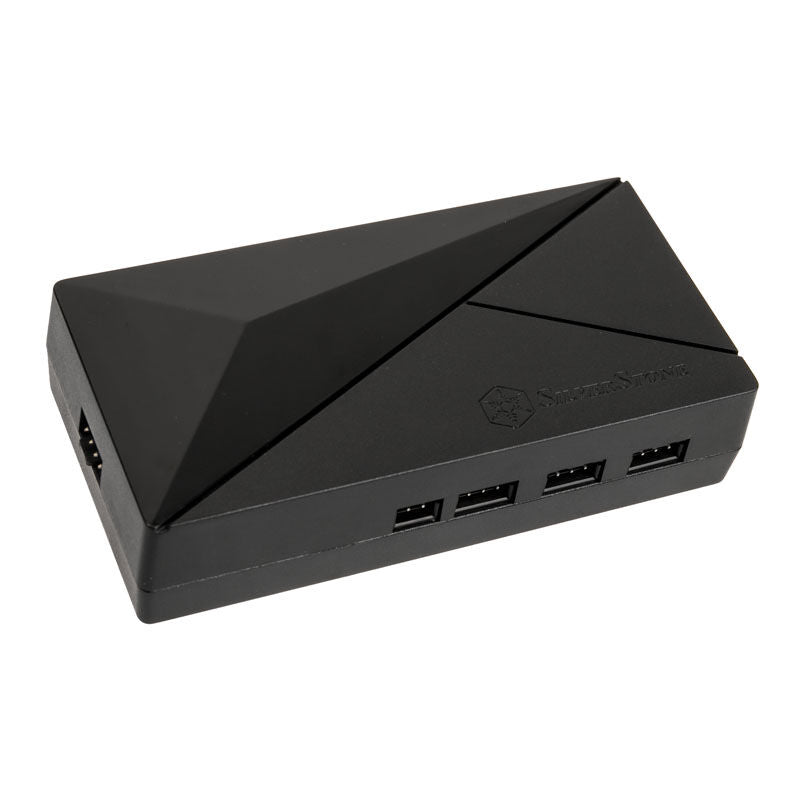 SilverStone SST-CPL02-E 8-port ARGB hub forfra