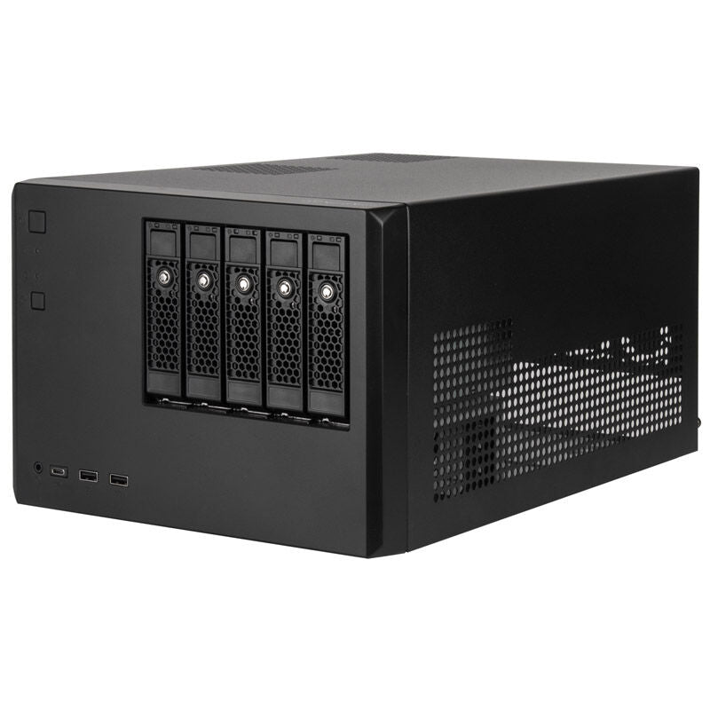 SilverStone SST-CS351B NAS-kabinett bakside