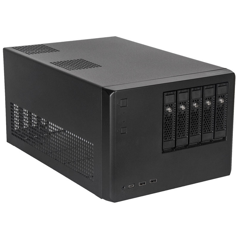SilverStone SST-CS351B NAS-kabinett forfra