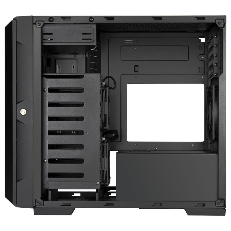 SilverStone SST-CS382 serverkabinett Micro-ATX 8x hot-swap frontpanel lukket