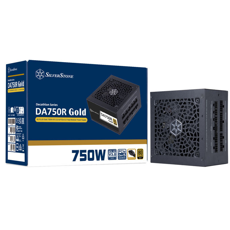SilverStone SST-DA750R-GMA komplett sett med kabler
