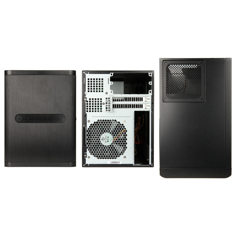 SilverStone SST-DS380B NAS-kabinett bakside med vifter