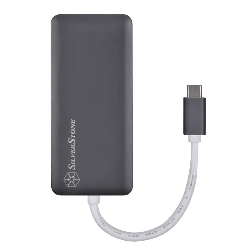SilverStone SST-EP14C USB-C hub HDMI 3x USB-A USB-C bakside