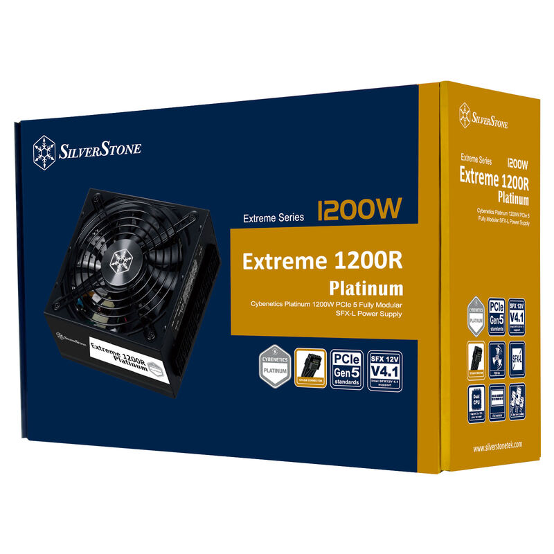 Oversikt over Silverstone SST-EX1200R-PL strømforsyning
