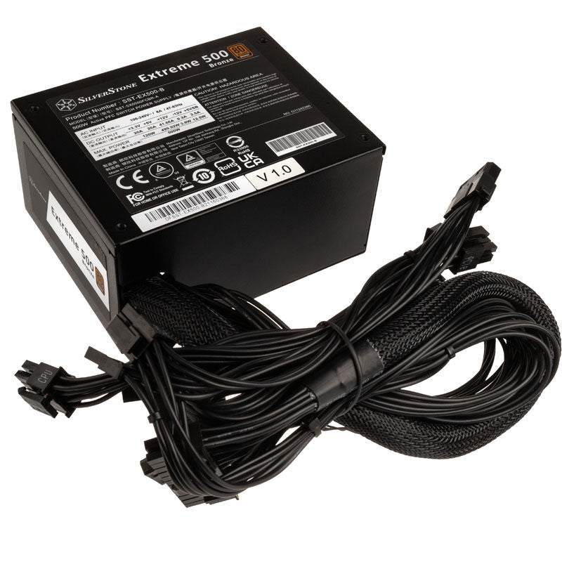 SilverStone SST-EX500-B Extreme SFX strømforsyning detalj av vifte