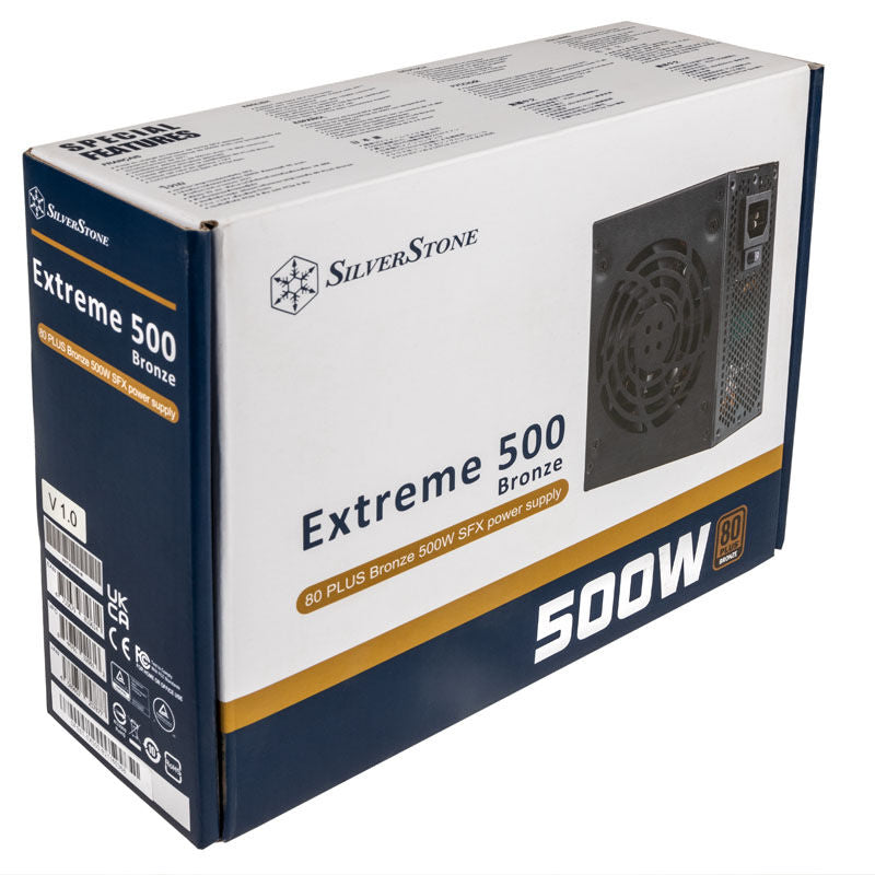 SilverStone SST-EX500-B Extreme SFX strømforsyning oversikt