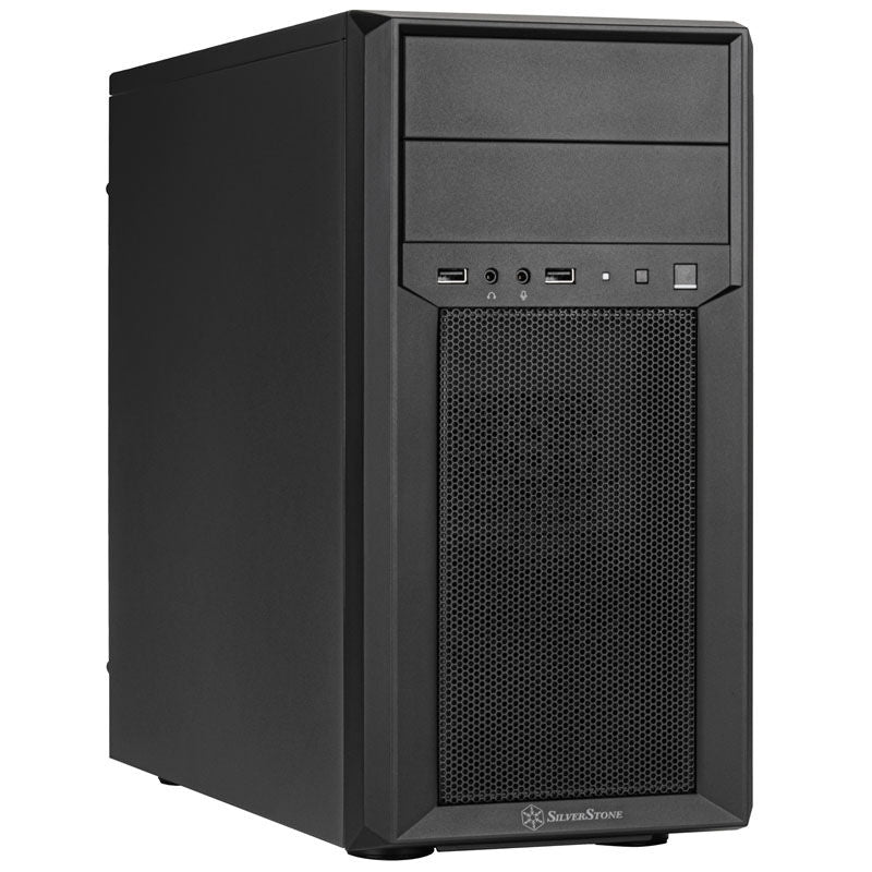 Silverstone SST-FA313-B kabinett Micro-ATX svart mesh forfra