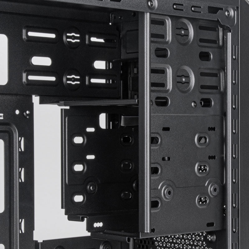 Nærbilde av USB 3.0 porter på Silverstone SST-FA313-B kabinett