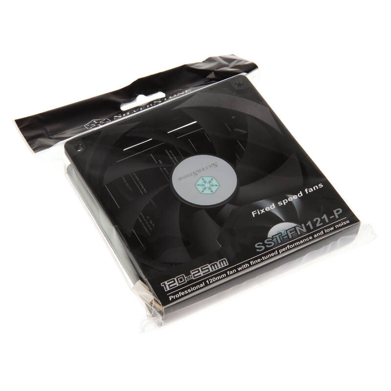 SilverStone SST-FN121-P vifte 120 mm svart montert i PC
