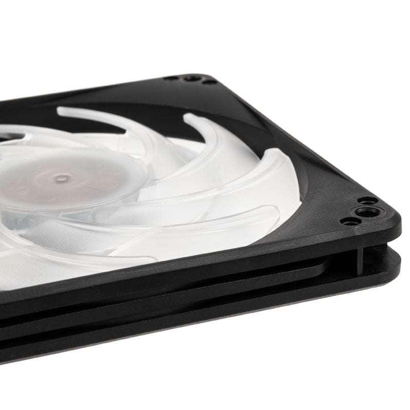 SilverStone SST-FW124-ARGB slim vifte 120 mm ARGB PWM detalj av vifteblader