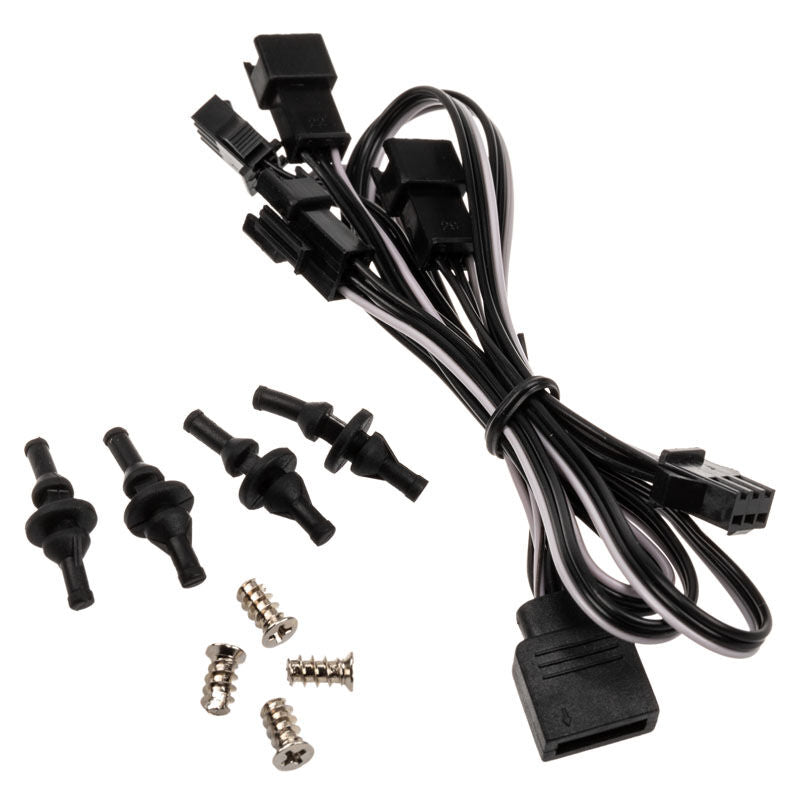SilverStone SST-FW124-ARGB slim vifte 120 mm ARGB PWM sideprofil