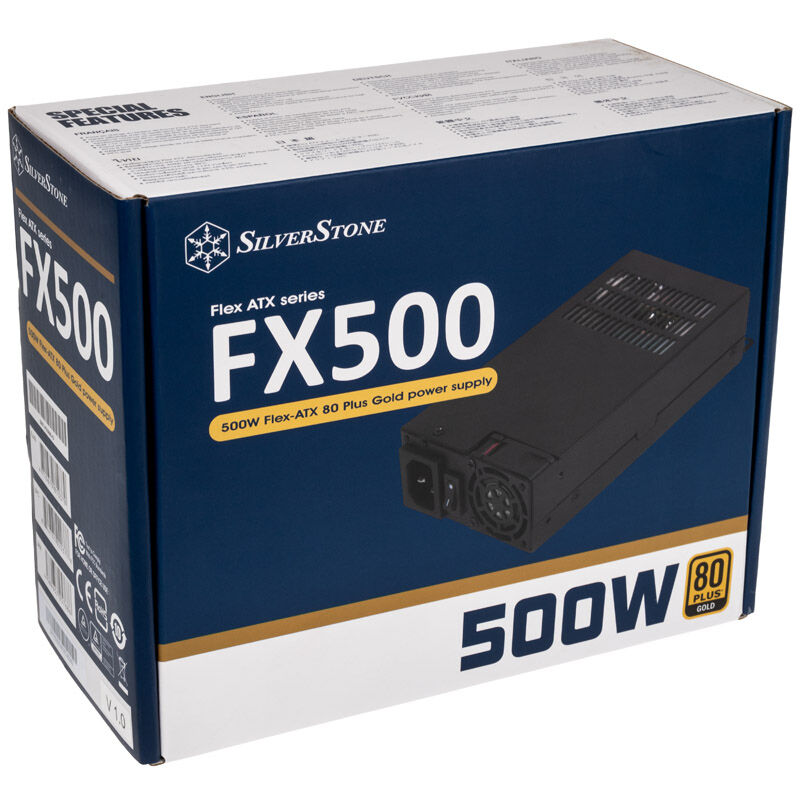 SilverStone SST-FX500-G Flex-ATX strømforsyning med kabler