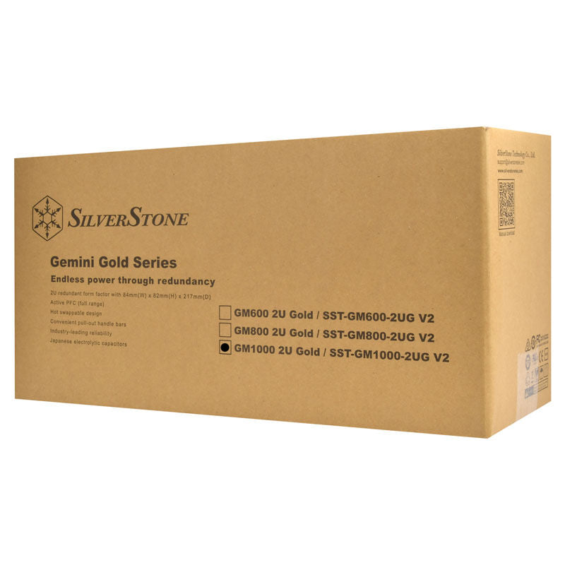 Brukervennlige grep på SilverStone SST-GM1000-2UG V2 strømforsyning