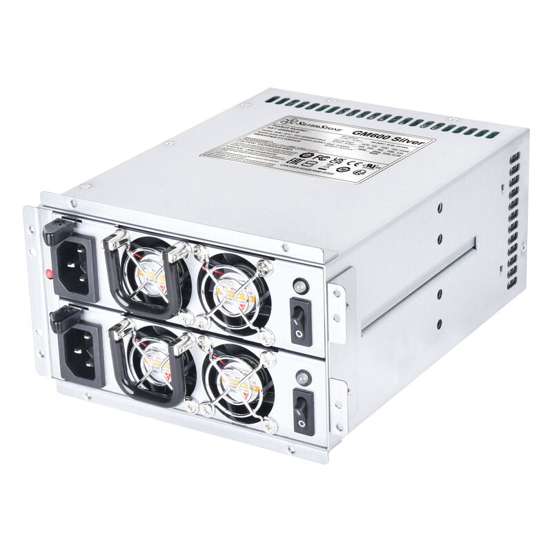 SilverStone SST-GM600-S redundant serverstrømforsyning forfra