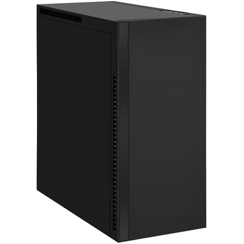 SilverStone SST-KL07B-E kabinett midtårn ATX stillegående svart bakside