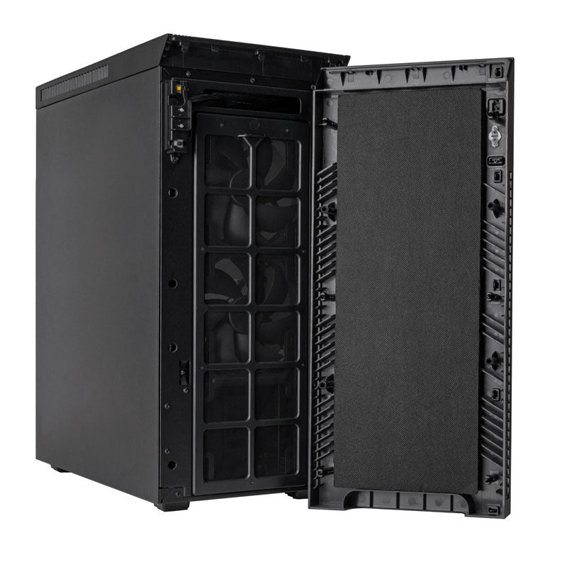 SilverStone SST-KL07B-E kabinett midtårn ATX stillegående svart I/O panel