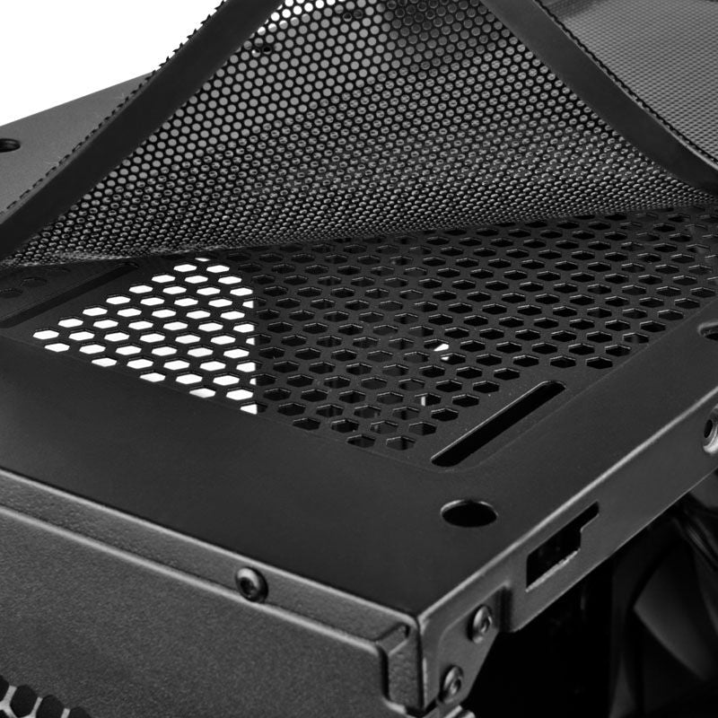 SilverStone SST-KL07B-E kabinett midtårn ATX stillegående svart logo