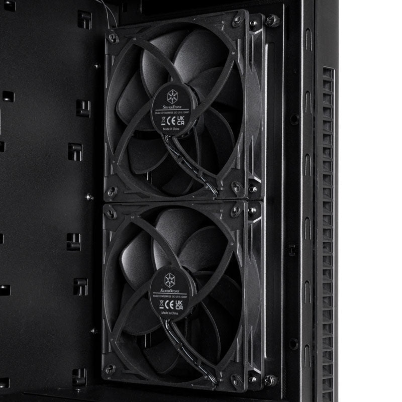 SilverStone SST-KL07B-E kabinett midtårn ATX stillegående svart sidepanel