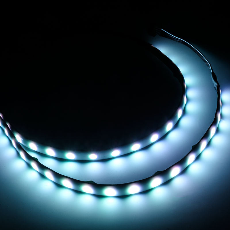 Detalj av SilverStone SST-LSB01 RGB LED-hub med 2x LED-strip svart