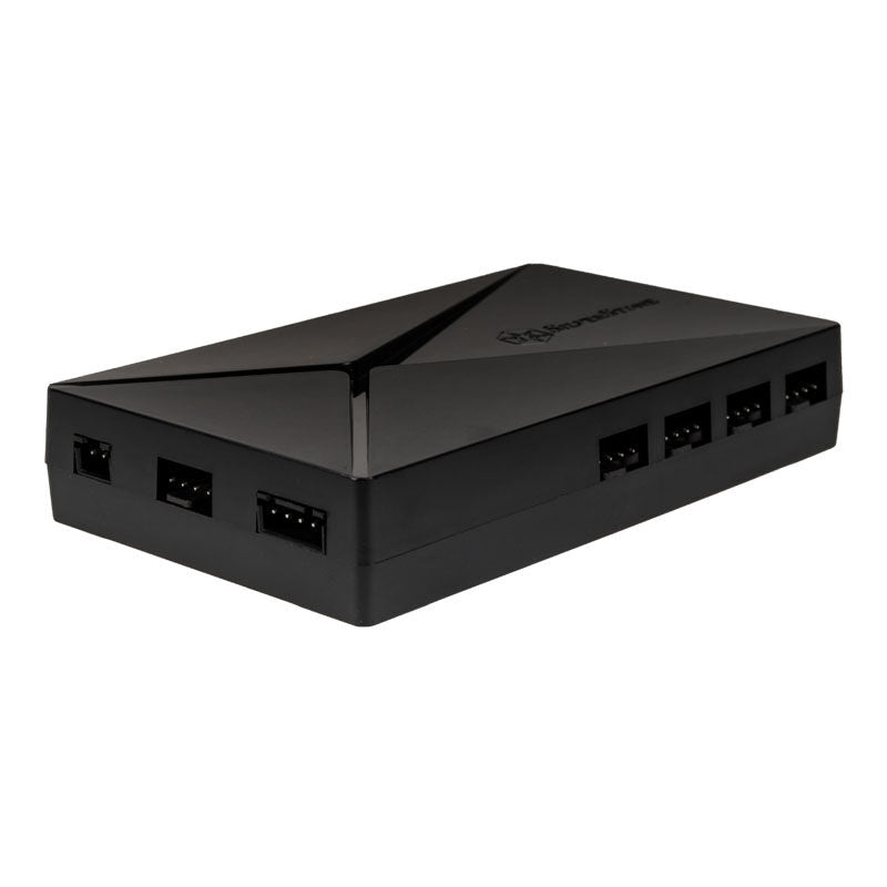 SilverStone SST-LSB02-E ARGB LED-hub kontroller nærbilde av porter