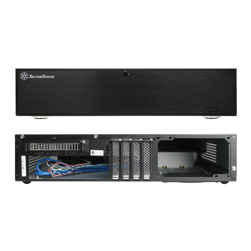SilverStone SST-ML04B Milo HTPC-kabinett bakside visning