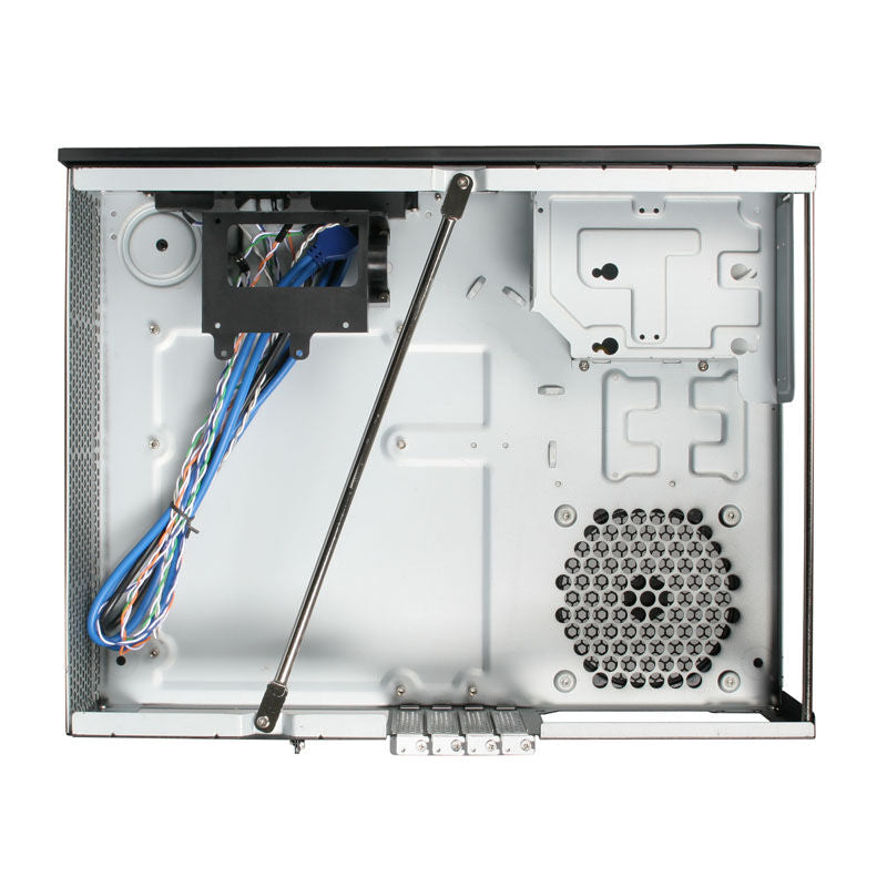 SilverStone SST-ML04B Milo detalj av aluminiumsfronten