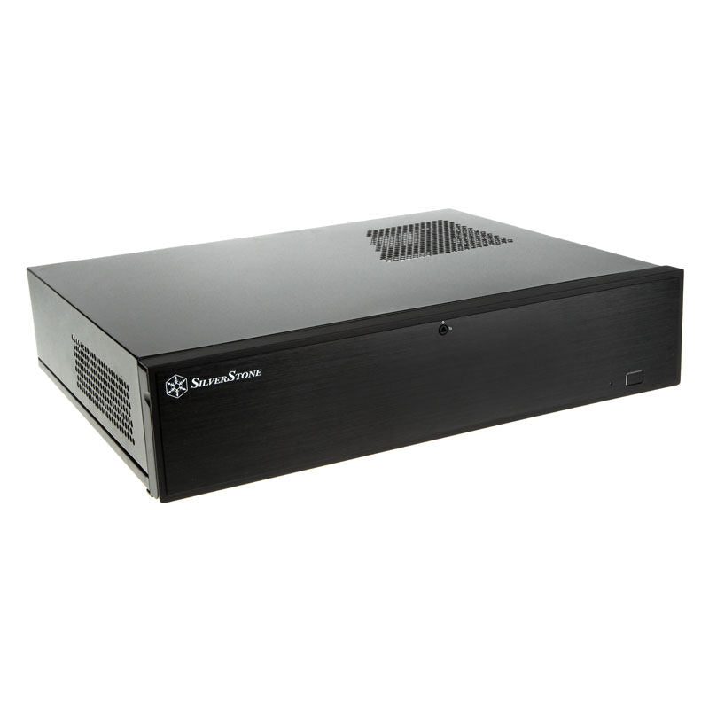 SilverStone SST-ML04B Milo HTPC-kabinett Micro-ATX svart forfra