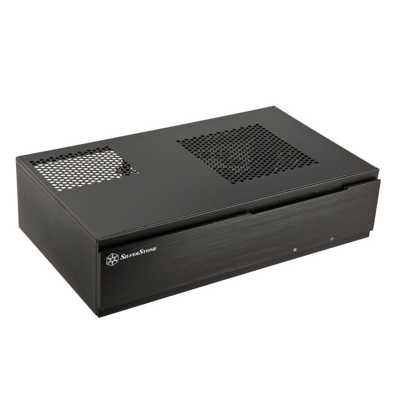 SilverStone SST-ML06B Milo HTPC kabinett Mini-ITX svart forfra
