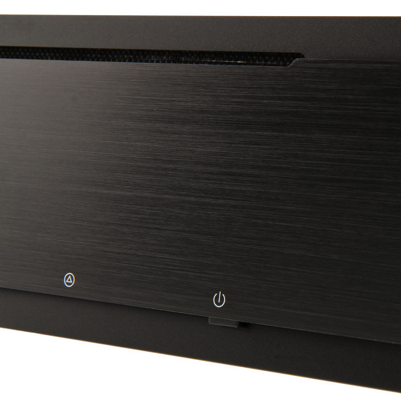 SilverStone SST-ML06B Milo HTPC kabinett Mini-ITX svart sidepanel med mesh